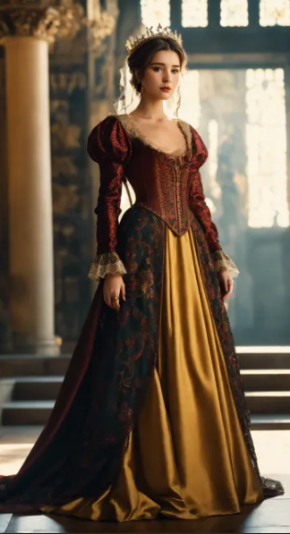 The Elegant Catherine of Aragon Spanish Court Dress tudor dress