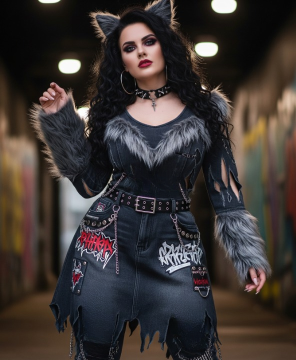 Urban Street Wolf Werewolves Dress