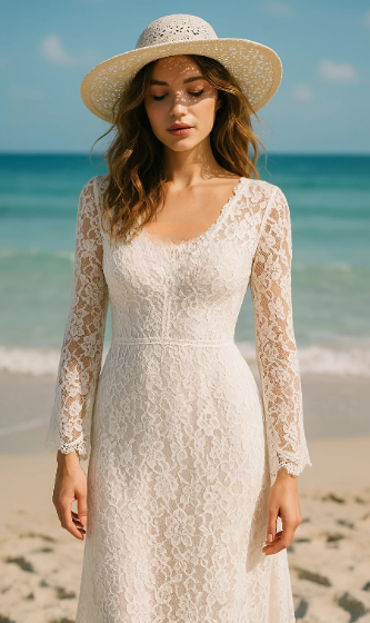 Romantic Lace Fit-and-Flare Dress Romantic Lace Fit-and-Flare Dress