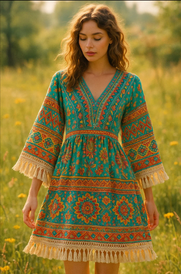 McBling Dress to Impress Outfit Ideas Boho-Bling Fusion