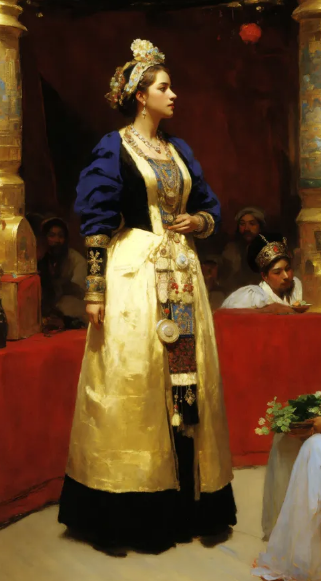 The Wealthy Merchant's Wife Attire