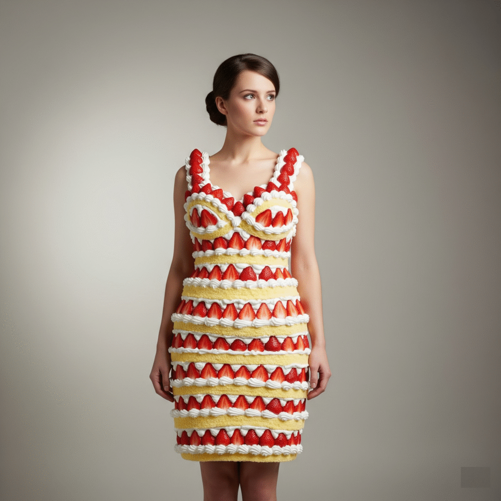 Strawberry Shortcake Romance Food-Inspired Dress
