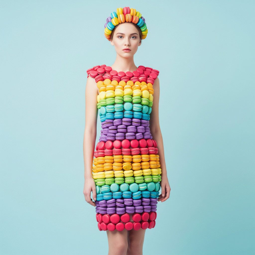 Rainbow Macaron Magic Food-Inspired Dress