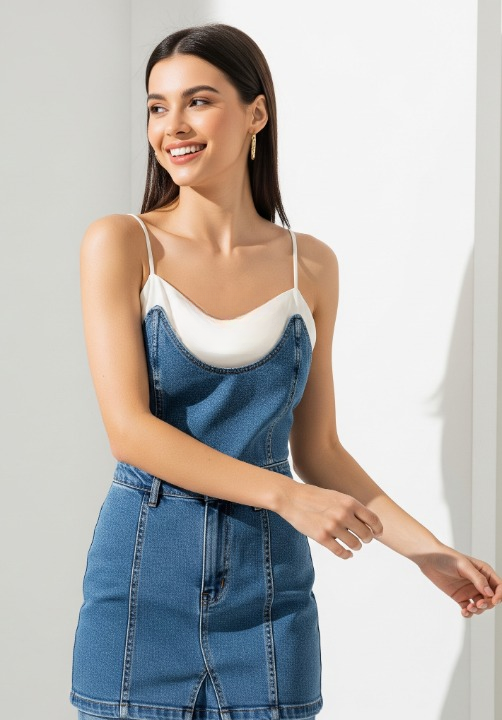 Elevated Jeans & Silk Camisole Combo Date Night Dress to Impress