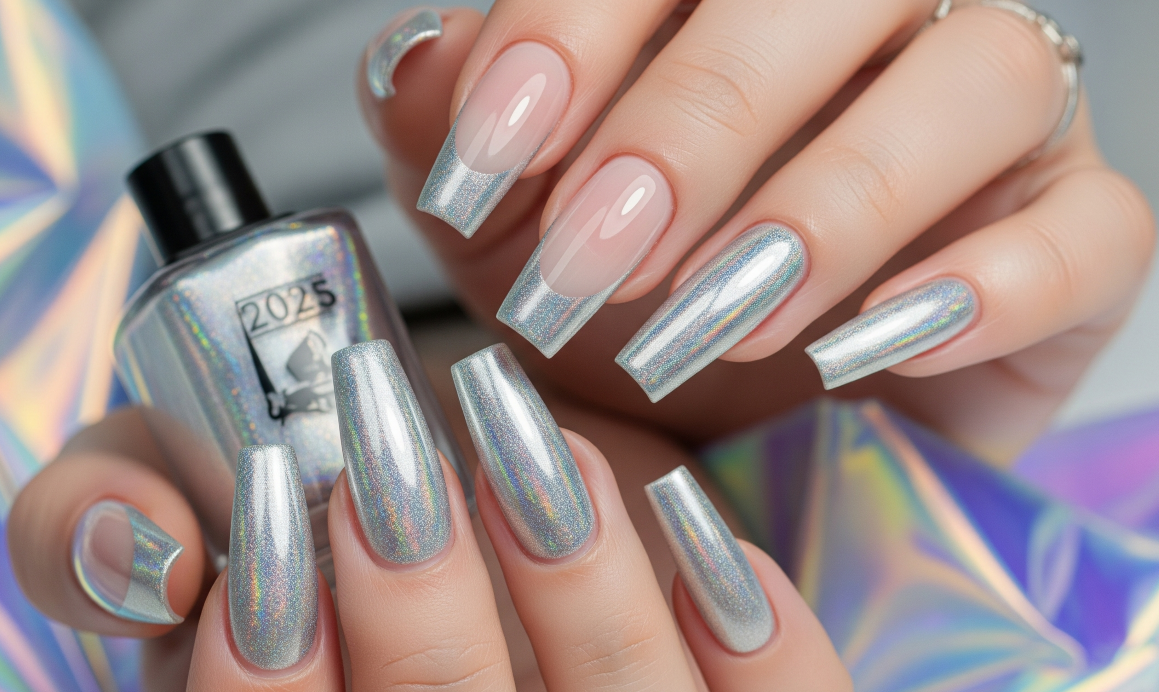 25 Silver French Tip Nails to Bookmark for 2025 Style Inspo