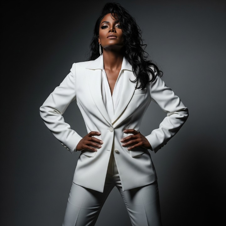 The Timeless White Power Suit: Michael Jackson's "Thriller" cover dress