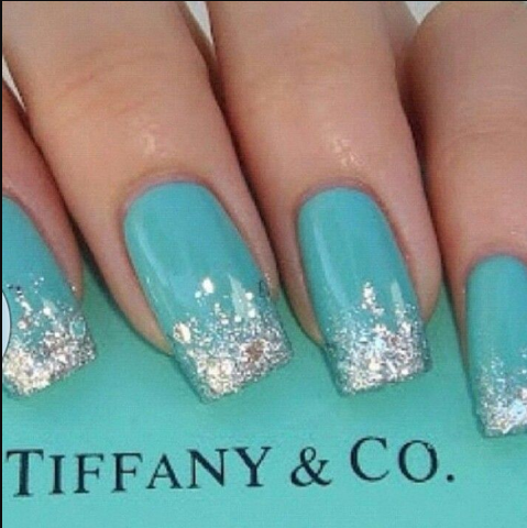 Tiffany Blue Luxury Light Blue Nails