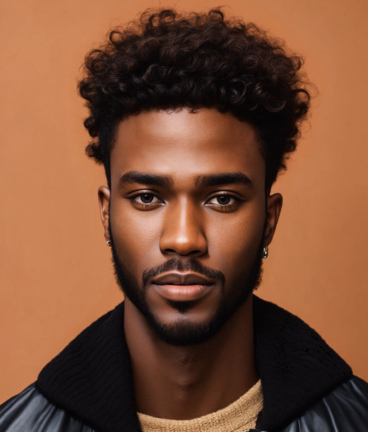 Short Afro Curls with Low Skin Fade fade haircut black man