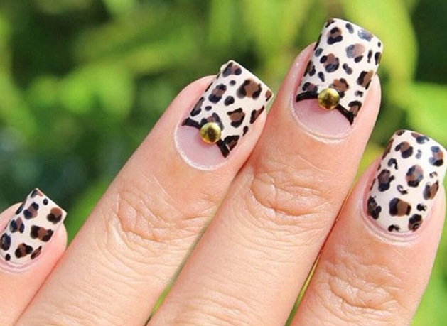 Leopard Print with Negative Space Design