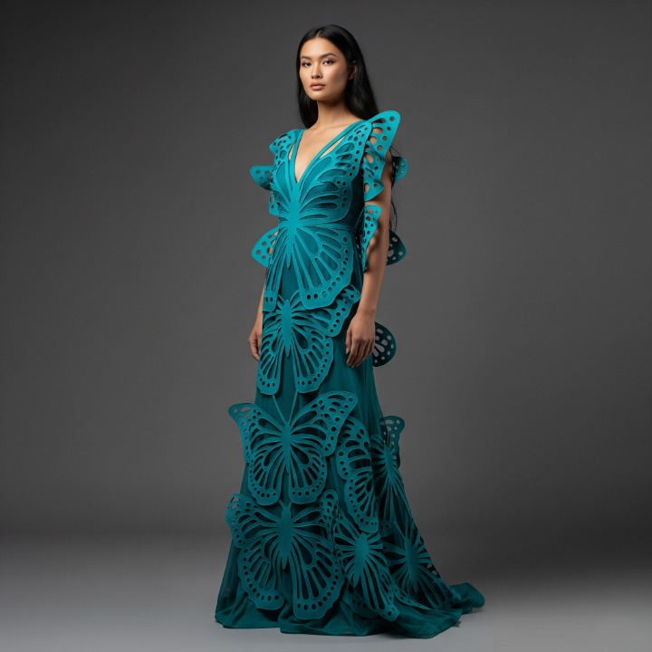 The Strategic Cut-Out Butterfly Dress