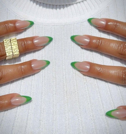 Glazed Lime French Tips