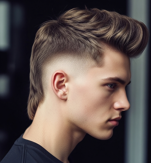 Quiff Mullet Fade