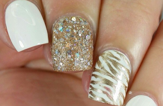 Ivory White with Champagne Gold Accents