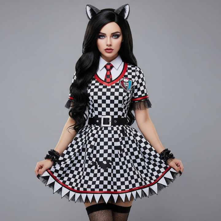 Clawdeen Wolf's Fierce Fashion Forward Monster High School Dress
