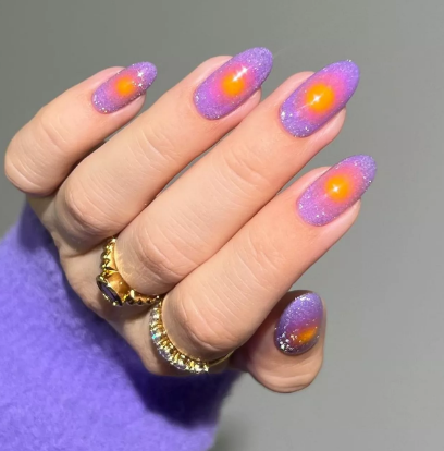 Orange & Purple Aura