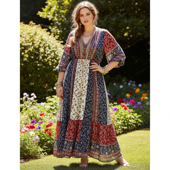 The Effortless Boho Empress broke up dress
