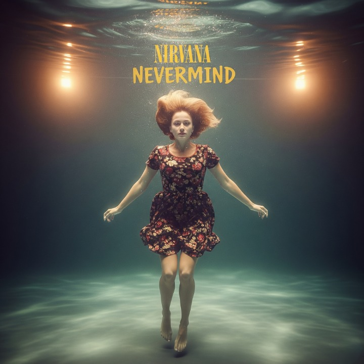 Grunge Revival: Nirvana's "Nevermind" cover dress