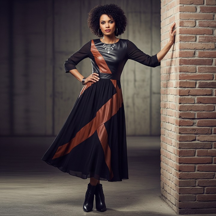 The Leather Rebel broke up dress