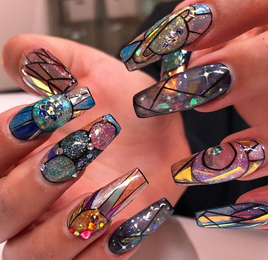 Glass Nail Artistry summer nails