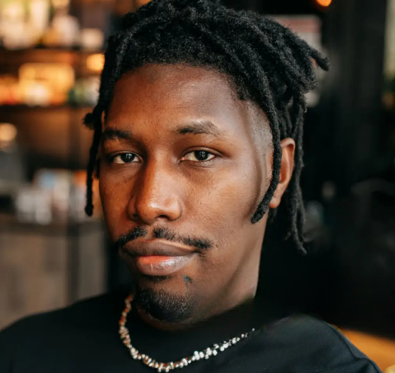 temp Fade haircut black man