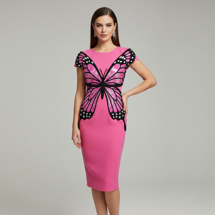 The Butterfly Appliqué Sheath