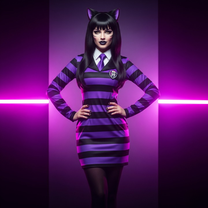 Toralei Stripe's Rebellious Cat Couture Monster High School Dress