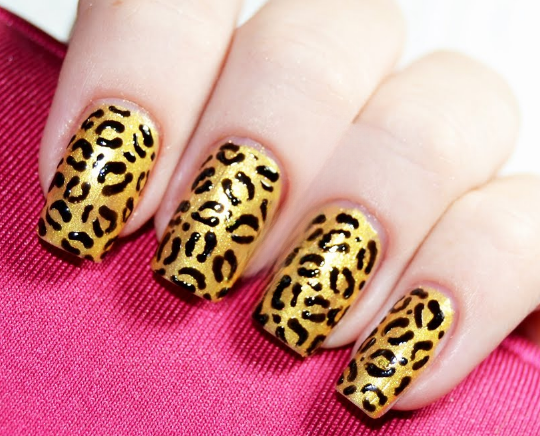 Champagne Base with Rose Gold Leopard