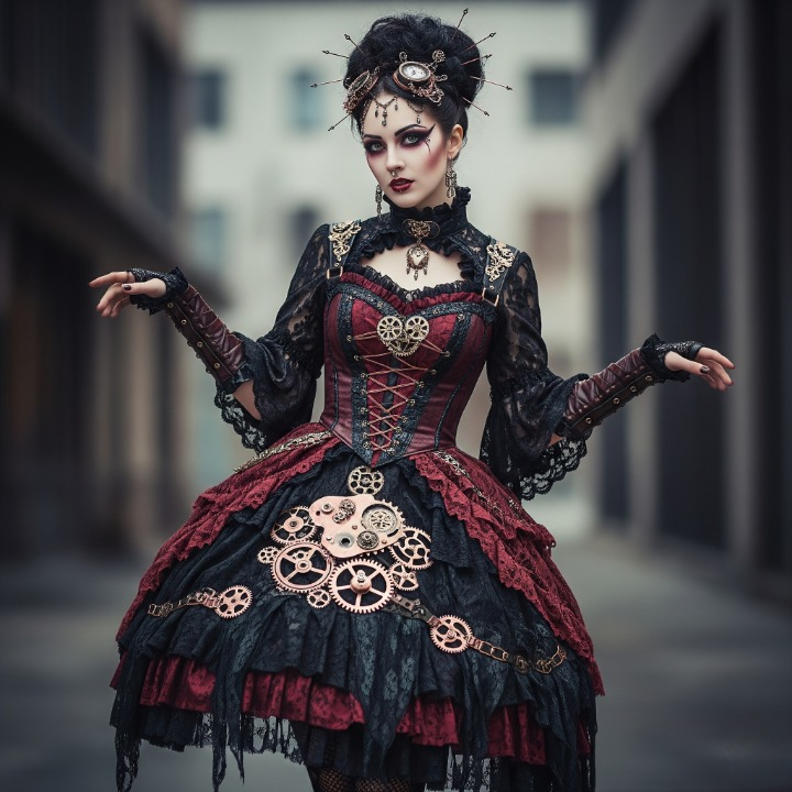 Clockwork: Steampunk Meets Street Style Creepypasta Dress