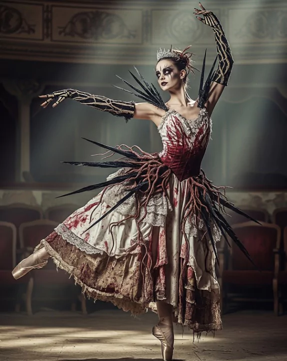 The Corrupted Ballerina
nightmare outfit dress to impress.
Nightmare dress to impress outfit with gothic black lace