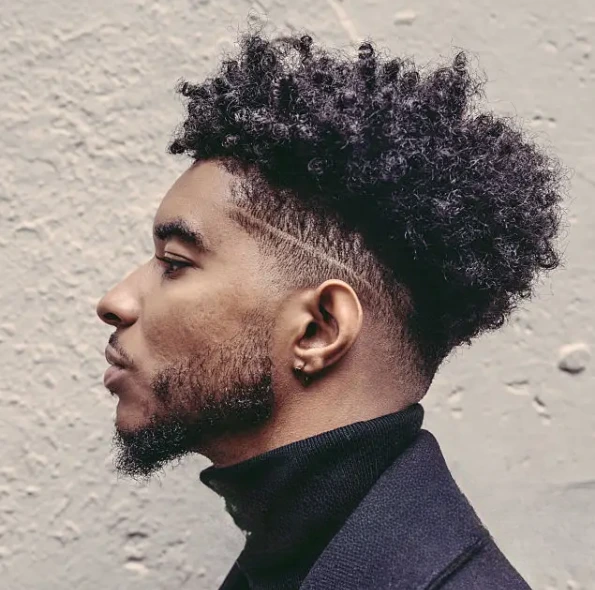 Burst Fade French crop haircut
