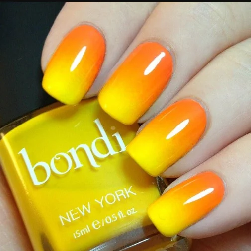 Sunburst Gradient YellowNailAesthetic