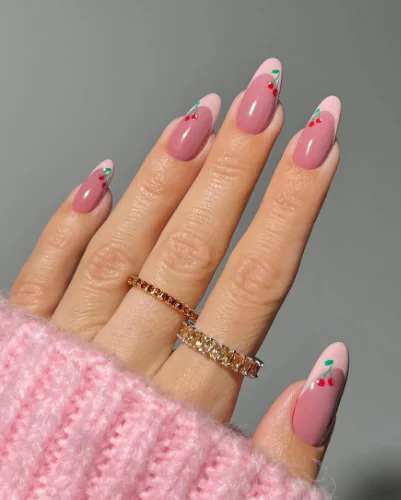 blush nails, blush effect nails, cheek mani, pink gradient nails, rosy nail designs,