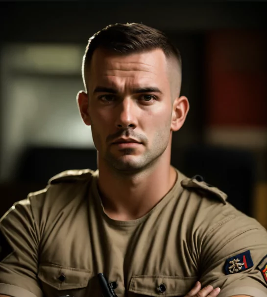 Swept Back Military Cut
