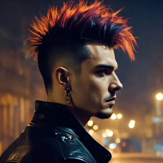Messy Mohawk Fade
Fluffy curls with messy texture and volume for stylish men