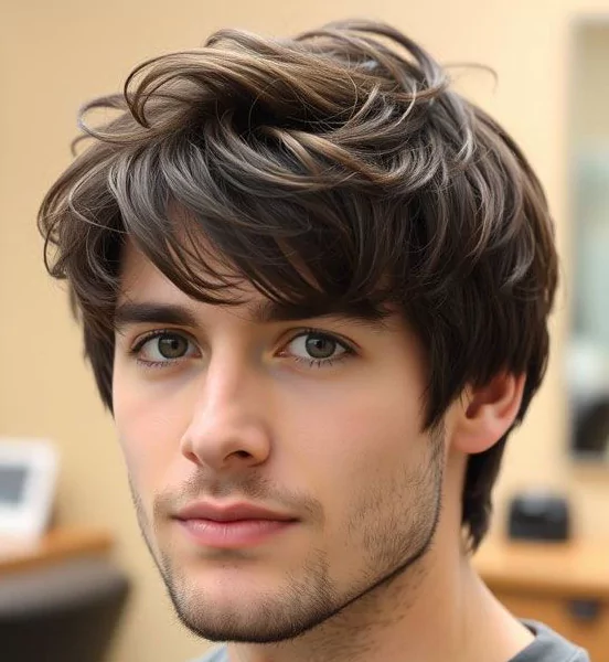 Layered Short Contemporary
best hairstyles for thinning hair, male pattern baldness styles