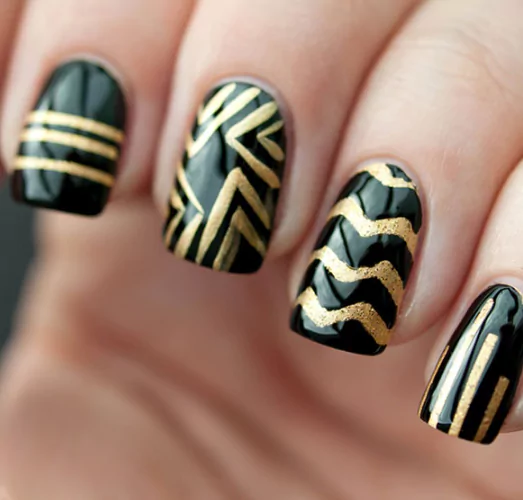 Mixed Texture Combination LuxuryNailDesigns