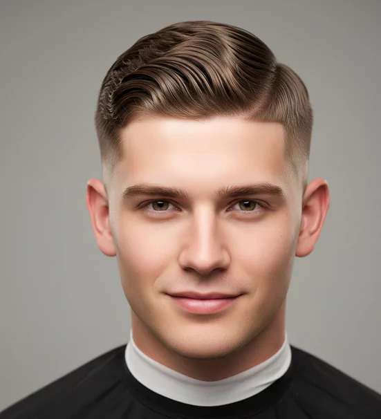 Wavy Side Part Military