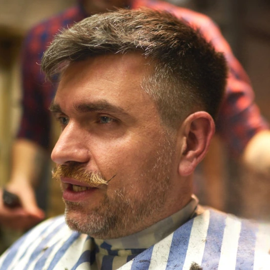 Harmonized Crew Cut with Beard