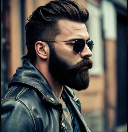 Low Fade with Beard lowfademediumhair haircutsformen2025 mensgrooming2025