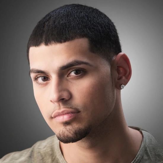 Dramatic Bald Fade Crew Cut