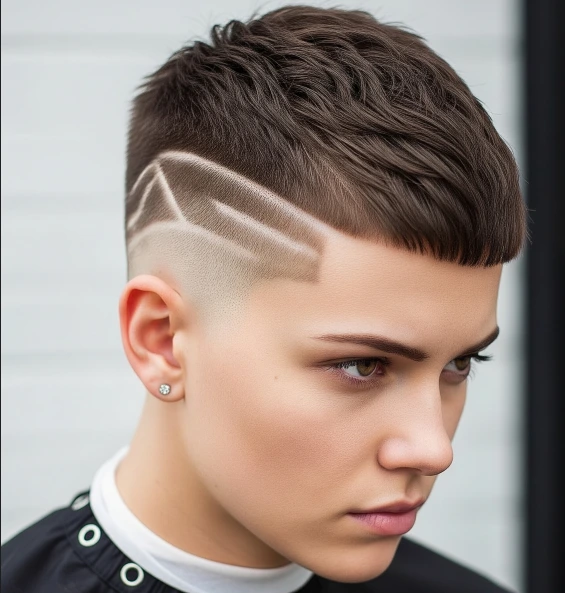 Crop with Shaved Details