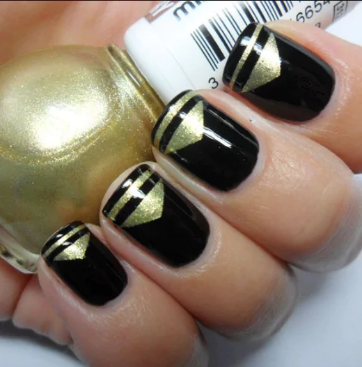 Summer Gold Sun Rays BoldNailLooks