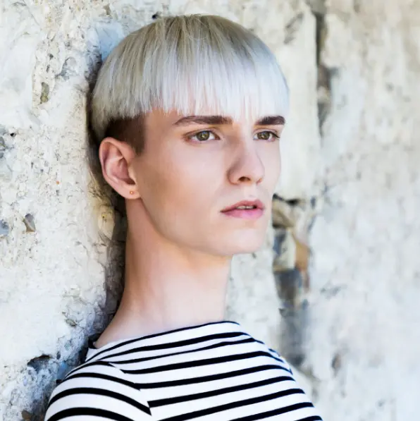 Blunt Fringe Statement French crop haircut