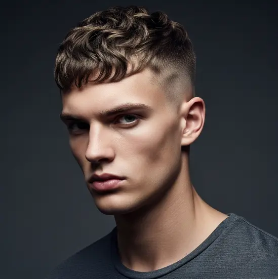 Dynamic Textured Crew Cut hairstyles