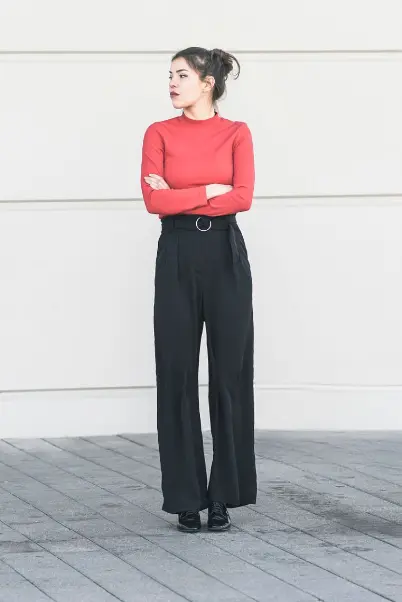 Bodysuit + Paper-Bag Waist Pants: Smooth Operator FlatteringSpringFits