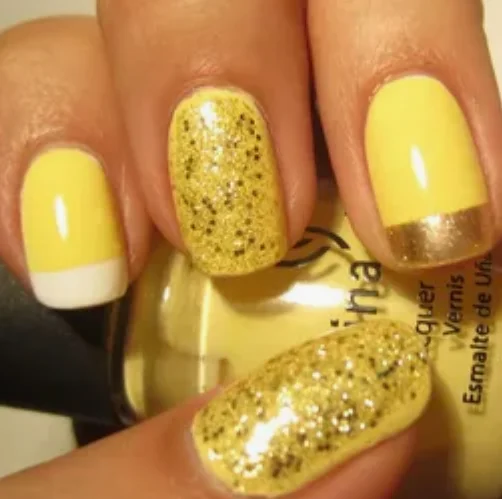 Golden Hour CuteYellowNails yellow nail