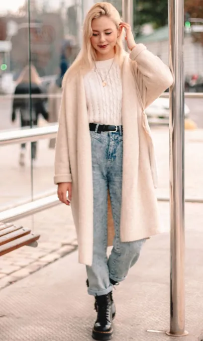 Belted Cardigan Chic ConfidentCurvyStyle