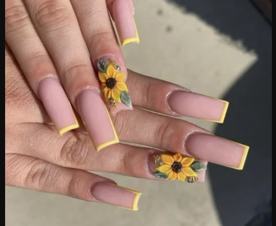 Sky Blue Innovation Sunflower Nail