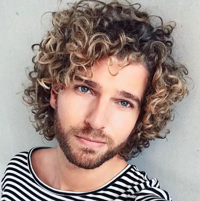 Long Curly Hair Masterymen's hairstyles namesmen's hairstyles 2024