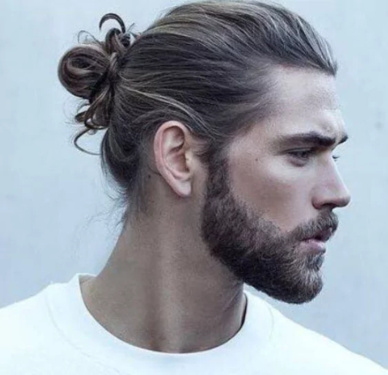 Sophisticated Man Bun
Haircuts for Men with Straight Hair